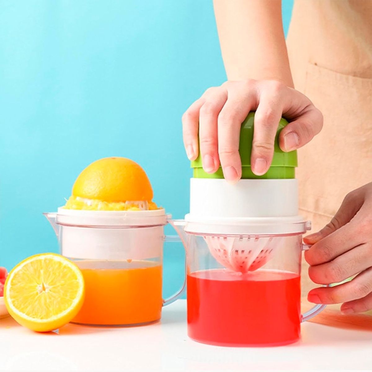 GENERICO - Mini Exprimidor Manual De Jugos Compacto Portable
