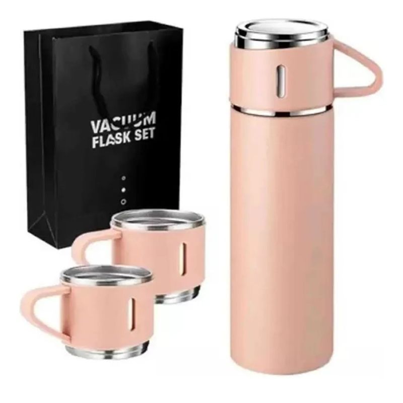 GENERICO - Set Termos De Agua Caliente Frio Termo Café Te+3 Tazas 500ml