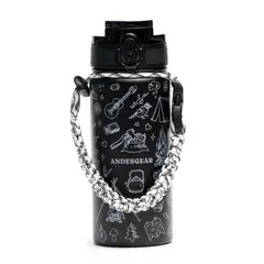 ANDESGEAR - Botella Insulada 550Ml Negro