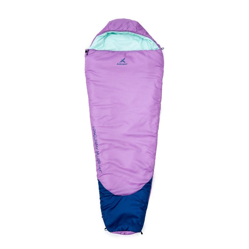 ANDESGEAR - Saco De Dormir Mujer Lonquimay -4° Violeta Andesgear