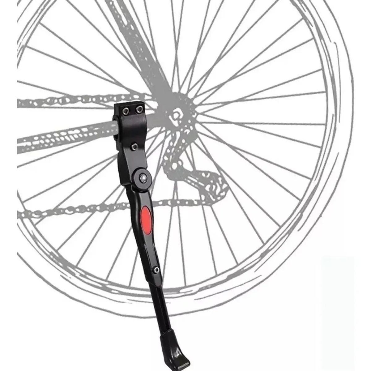 GENERICO - Pata Pie De Apoyo Ajustable Soporte Para Bicicleta Con Perno