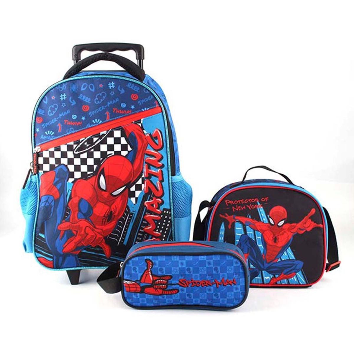 GENERICO - Mochila Spider man tripack - mochila + lonchera + estuche