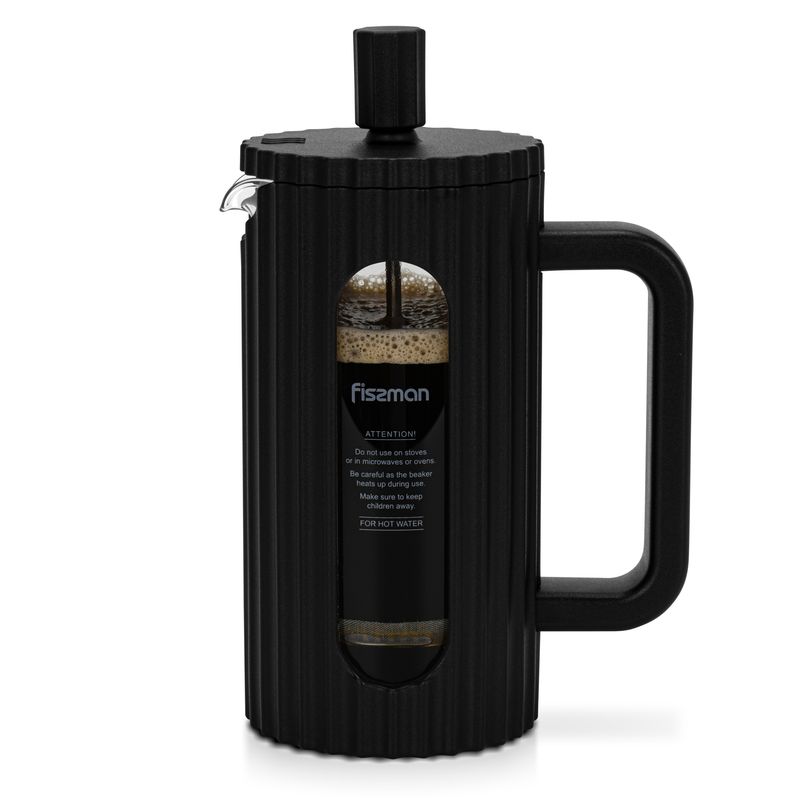 FISSMAN - Cafetera Prensa Francesa La Negra 350 Ml Fissman