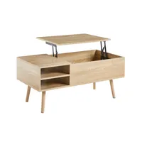 Mesa De Centro Rectangular Maddie - Natural