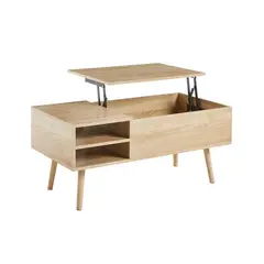 GENERICO - Mesa De Centro Rectangular Maddie 100X45X50- Natural