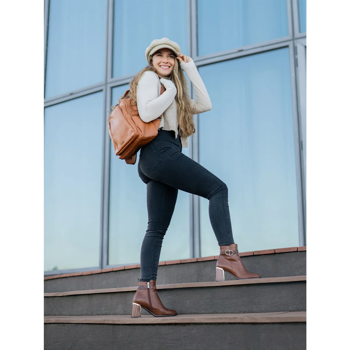 AZALEIA - Botín Mujer Hex Café AZALEIA