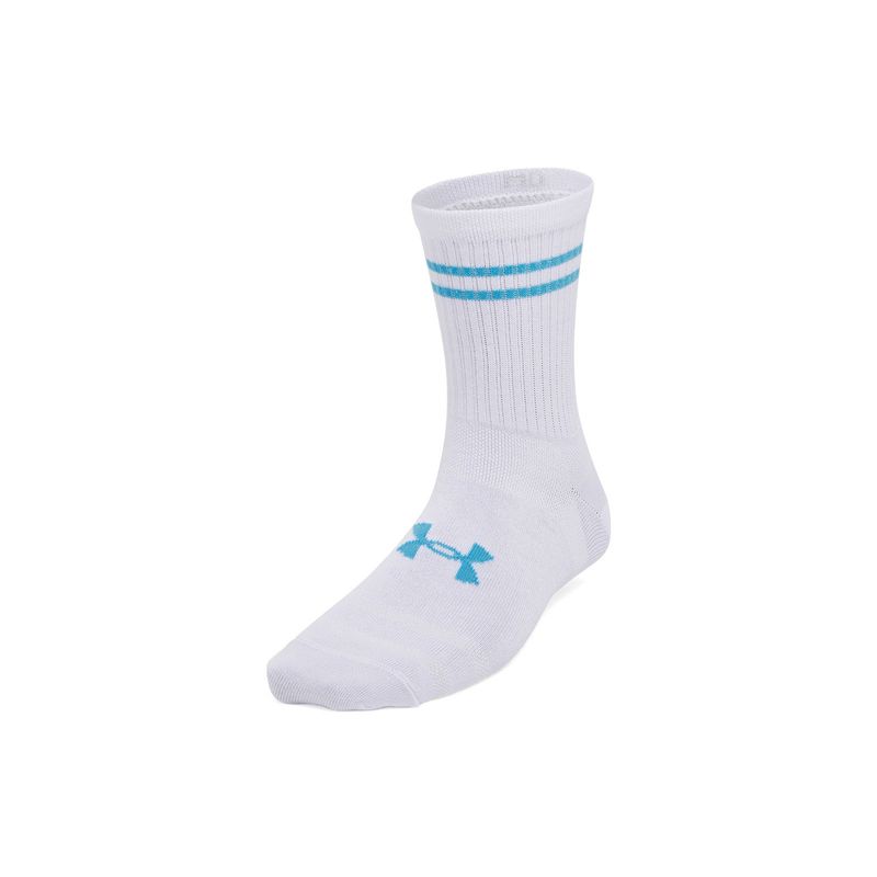 UNDER ARMOUR - Pack 3 Calcetines Essentl Mid Blanco Mujer UNDER ARMOUR