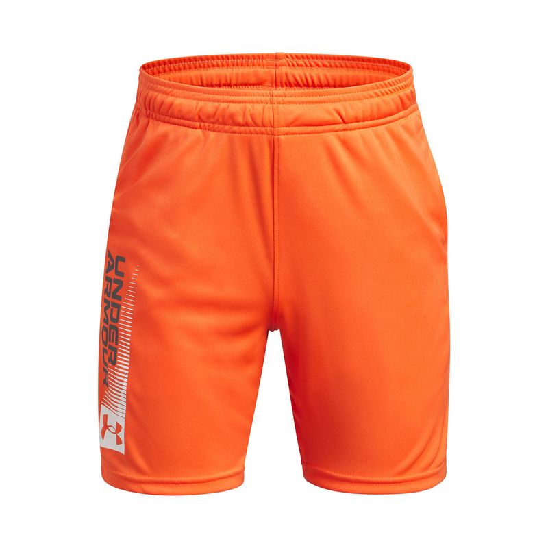 UNDER ARMOUR - Short Ua Tech Wordmark Naranjo Para Niño UNDER ARMOUR