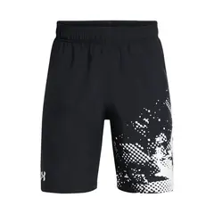 UNDER ARMOUR - Short Ua Tech Woven Graphic Negro Para Niño