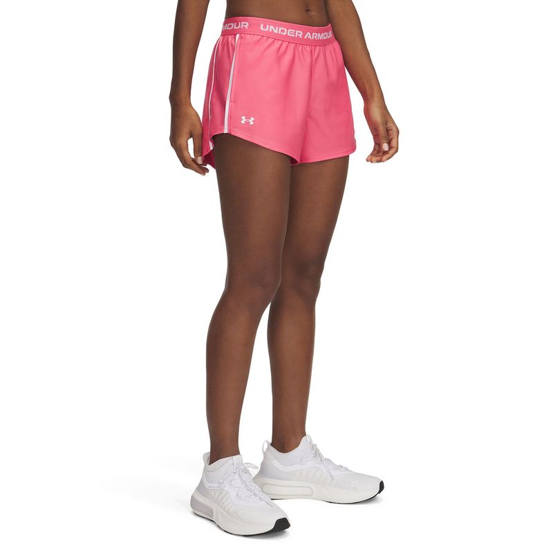 UNDER ARMOUR - Short Ua Tech Play Up Rosado Para Mujer UNDER ARMOUR
