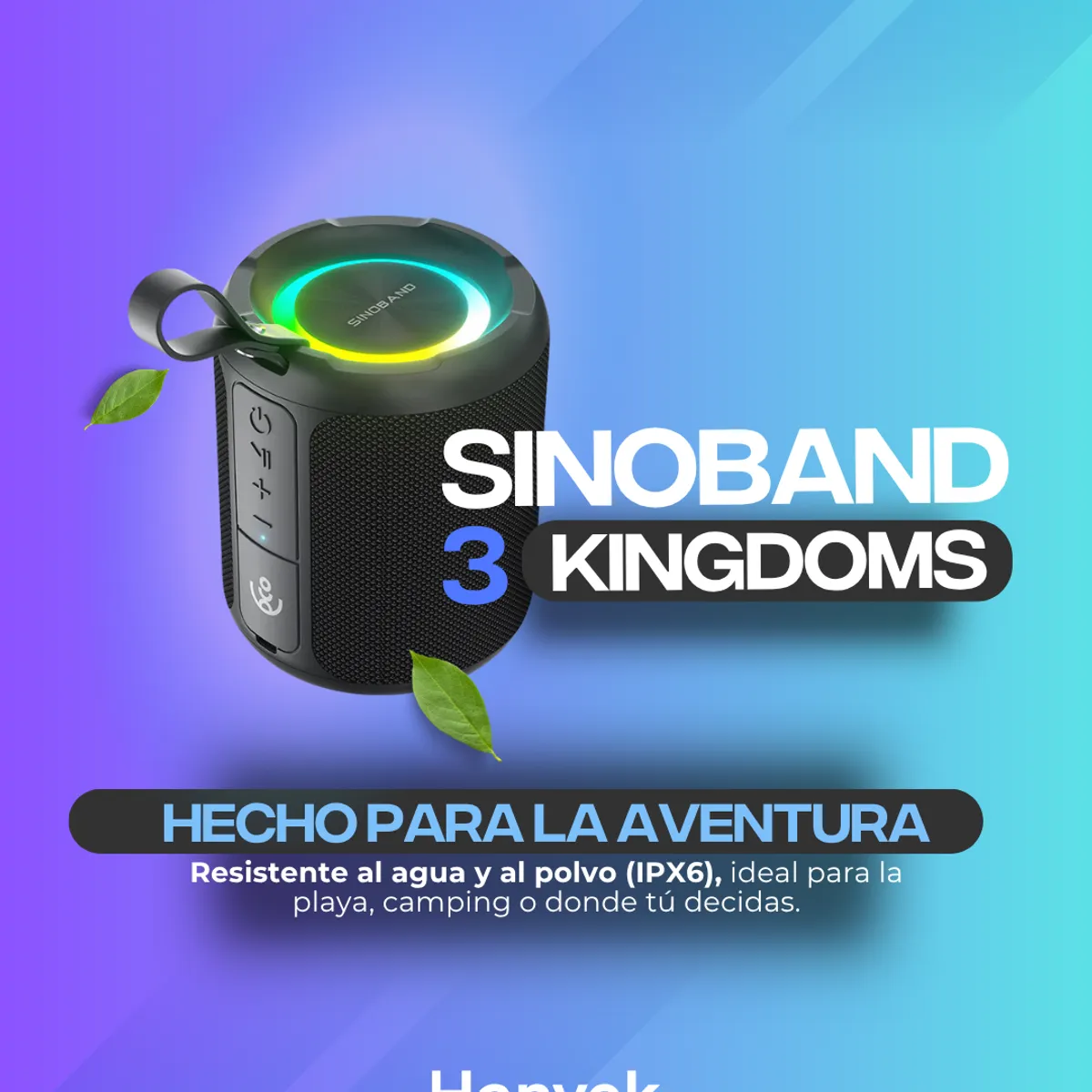 HANVEK - Parlante Bluetooth Sinoband 3 Kindoms - 40 W