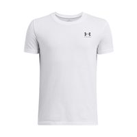 Polera Manga Corta Ua Sportstyle Lc Blanco Para Niño