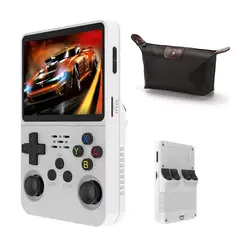 BRO TOUMI - Consola Portatil Retro Game R36S 64GB Blanco y Estuche