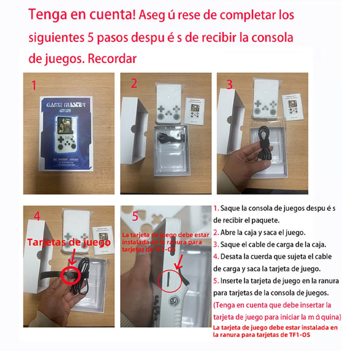 BRO TOUMI - Consola Portatil Retro Game R36S 64GB Blanco y Estuche