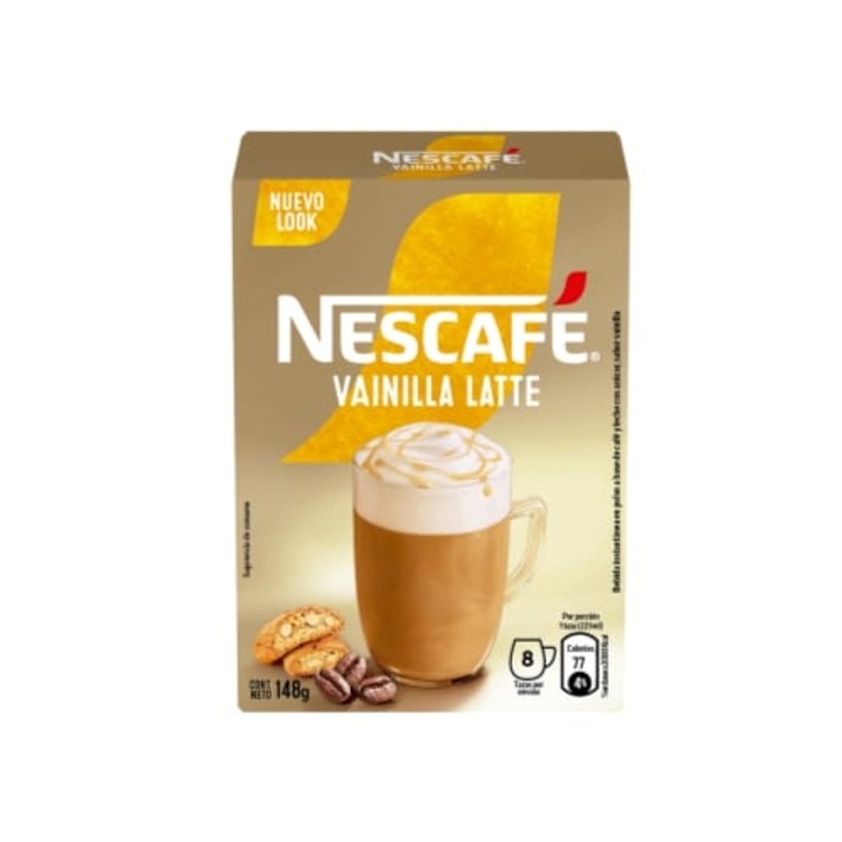 NESCAFE - Pack 3 Cajas Café Nescafé Instantáneo Vainilla Latte 148g x3