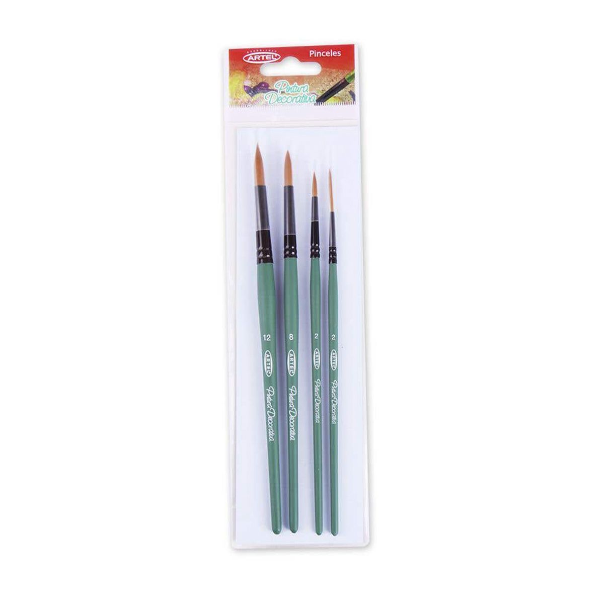 ARTEL - Set Pinceles Decorativos Artel 1 Liner + 3 Redondos