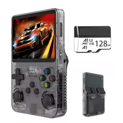 BRO TOUMI - Consola Portatil Retro Game R36S 128GB Negro