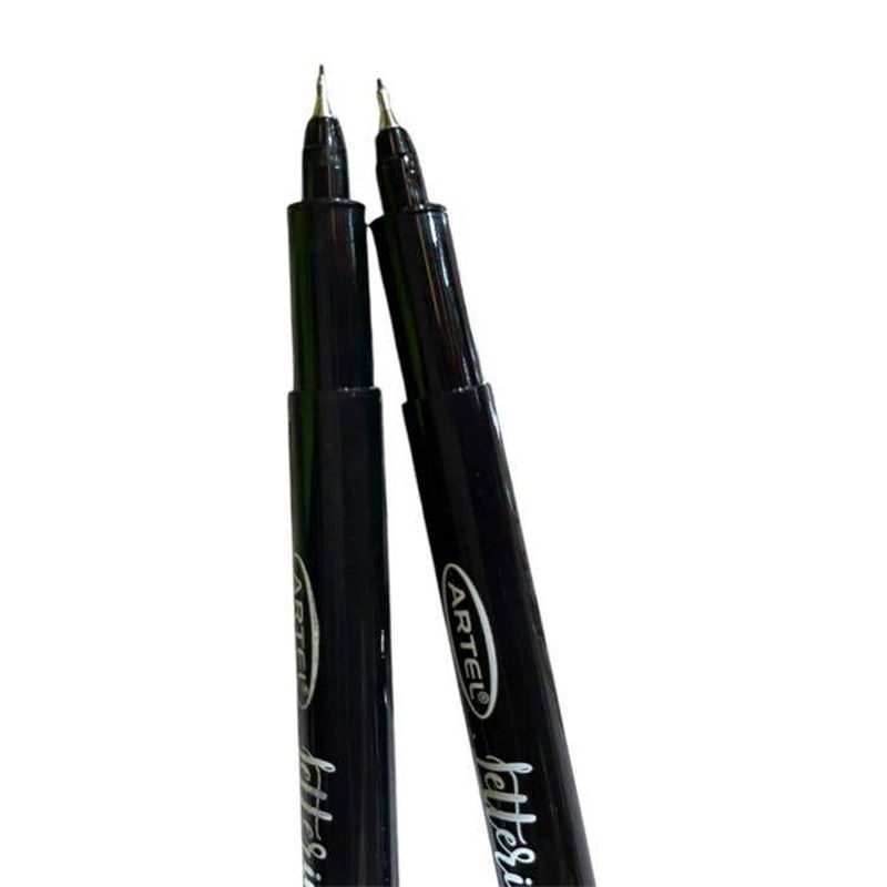 ARTEL - Set  Marcadores Lettering Artel 12 Puntas Negro