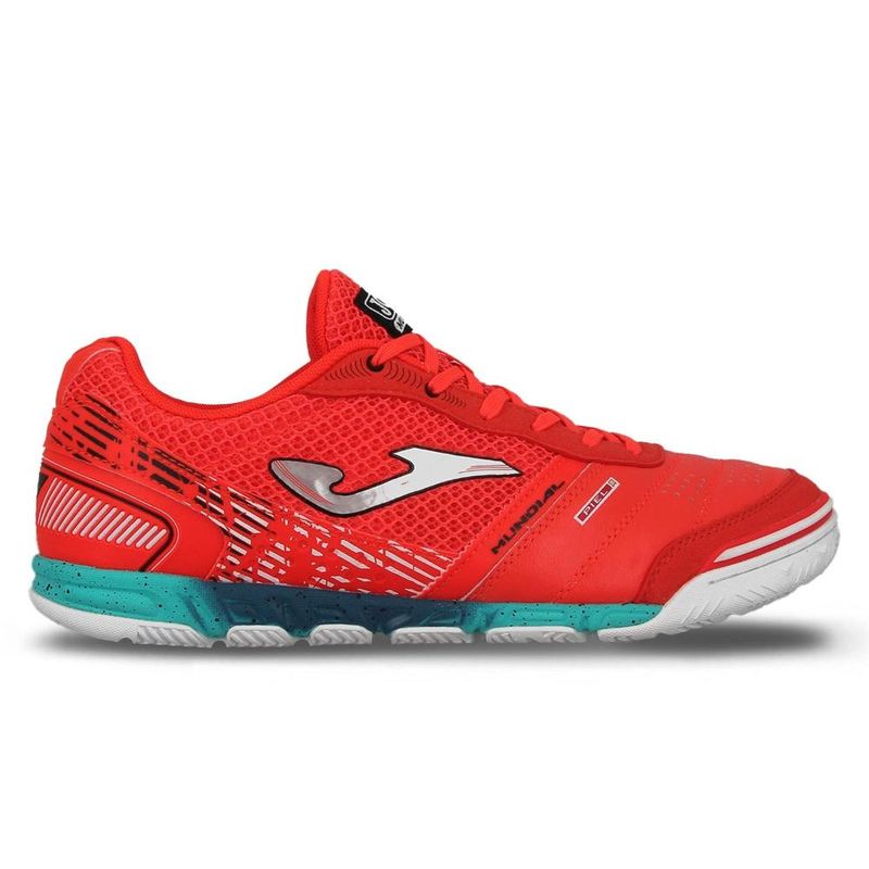 JOMA - Zapatilla Fútbol Sala Hombre Mundial Coral Turquesa Joma