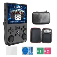 Consola Portatil Retro Game R36S Pro 64GB Negro y Estuche