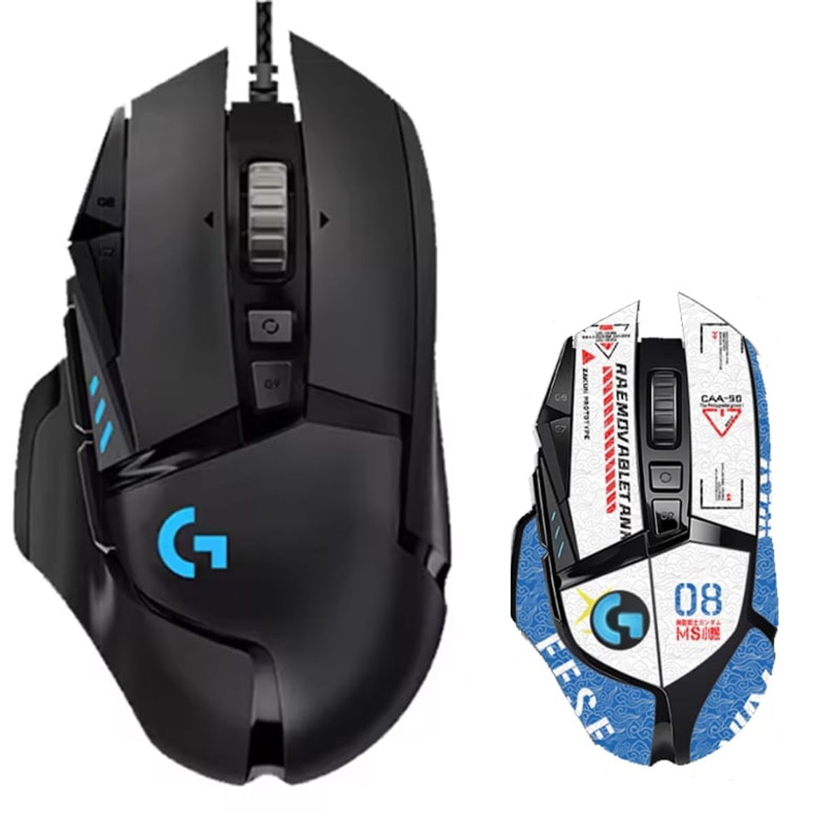 LOGITECH - Mouse Gamer Logitech G502 Hero Y Pegatinas antideslizantes -Blanco