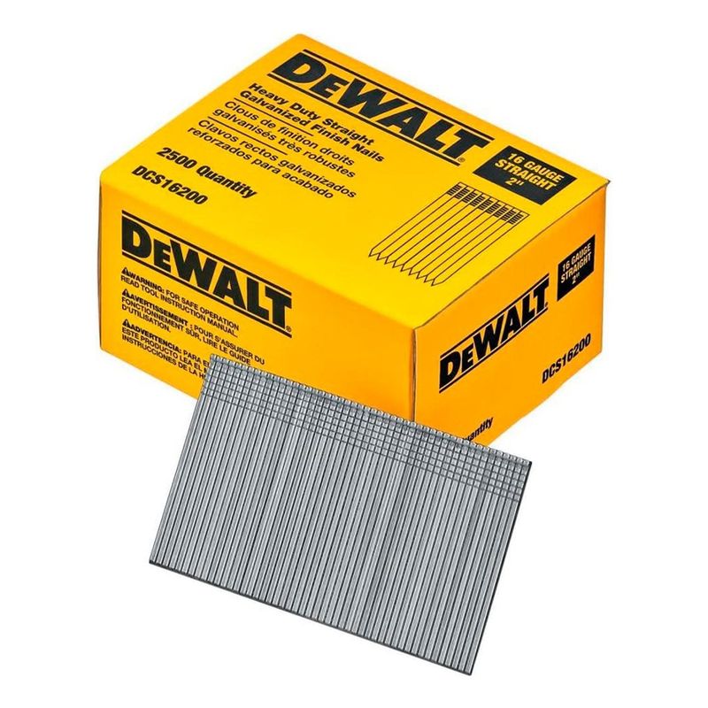 DEWALT - Clavo De Acabado Dewalt 16ga 2 2500un Dcs16200