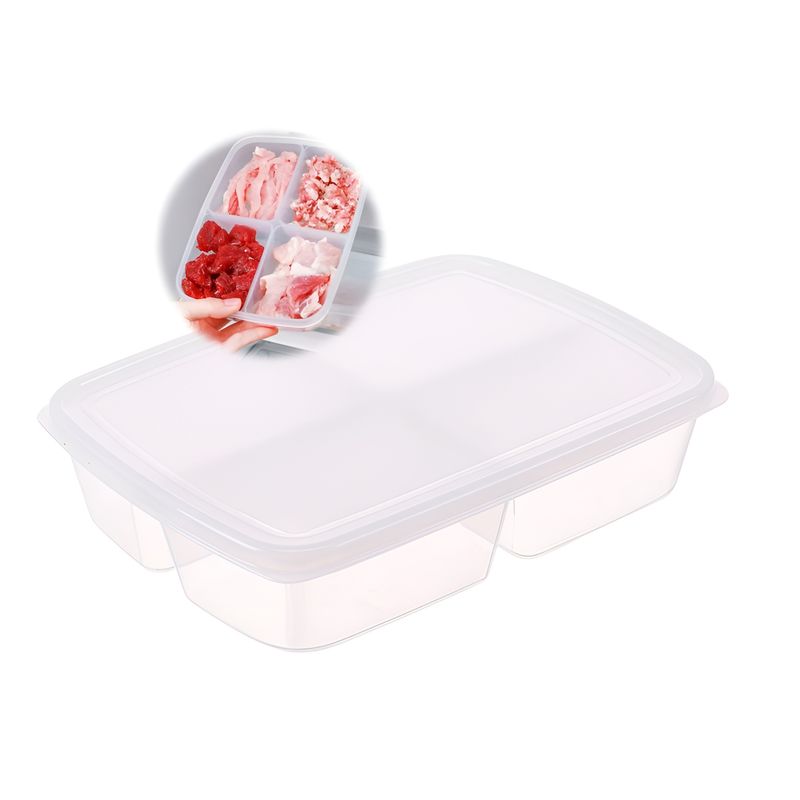 GENERICO - Taper Contenedor Comida Organizador Cocina 4 Compartimientos