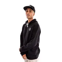 SPITFIRE - Polerón Negro Hoodie Unisex Hombre.