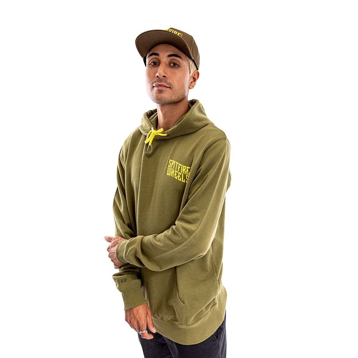 SPITFIRE - Polerón Hoodie Hombre Spitfire Oliva
