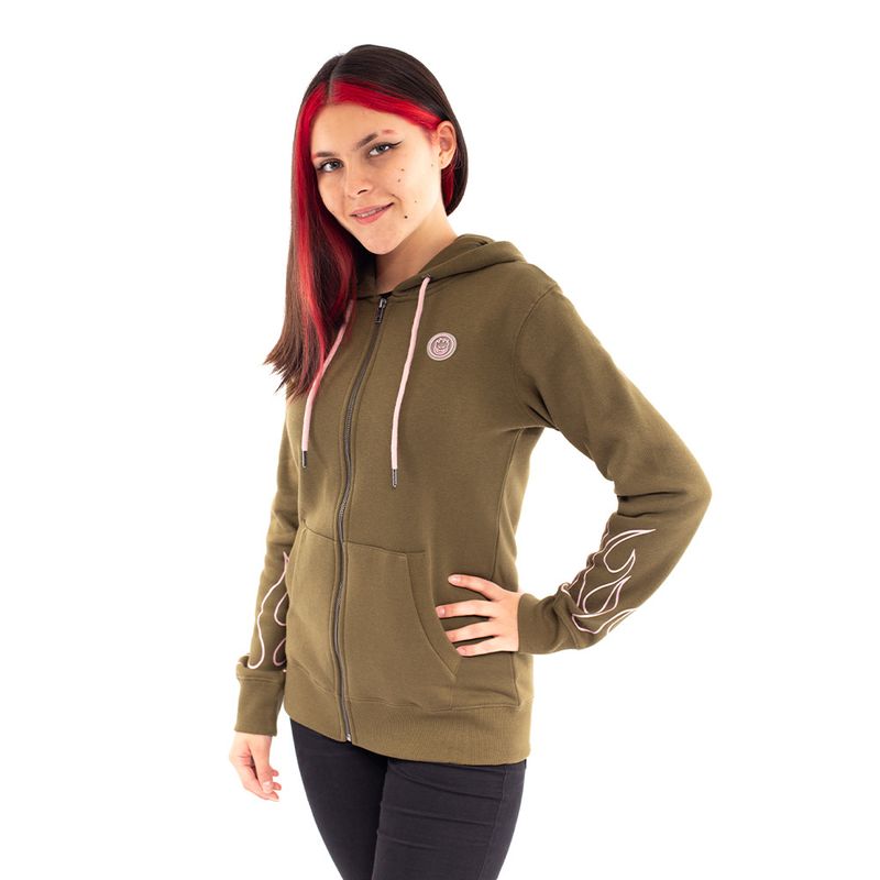 SPITFIRE - Polerón Con Capucha Mujer Spitfire Verde