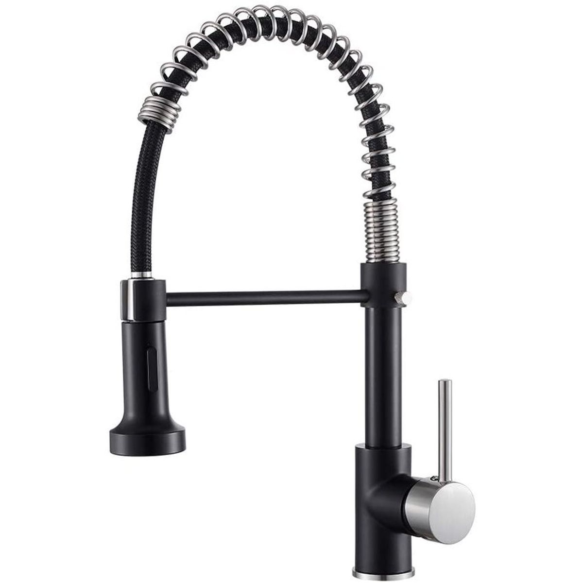 PUREPOWER - Grifo de cocina 360 extensible de acero cepillado