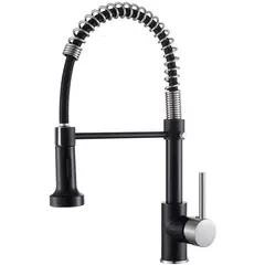 PUREPOWER - Grifo de cocina 360 extensible de acero cepillado