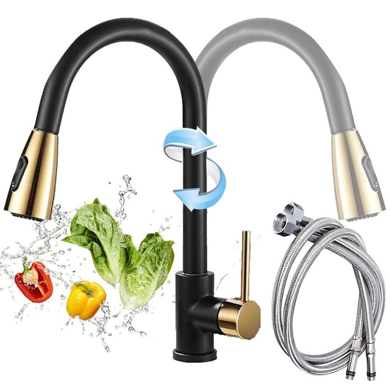 PUREPOWER - Grifo de cocina con rociador extraíble