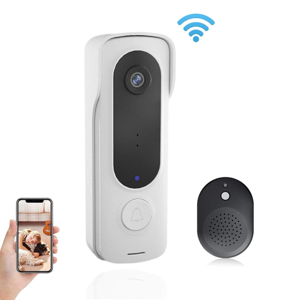 NAUTICA - Timbre Videoportero Inalámbrico con Bocina Para Hogar