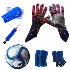 GENERICO - Guantes de portera más kit de entrenamiento y fútbol - 10