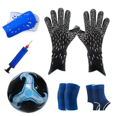 GENERICO - Guantes de portera más kit de entrenamiento y fútbol - 9