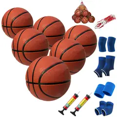 GENERICO - Paquete de 6 Mini pelotas de baloncesto tamaño 3 para niños