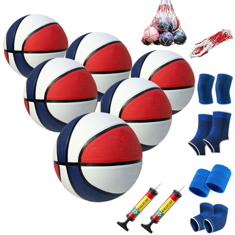 GENERICO - Paquete de 6 Mini pelotas de baloncesto tamaño 3 para niños