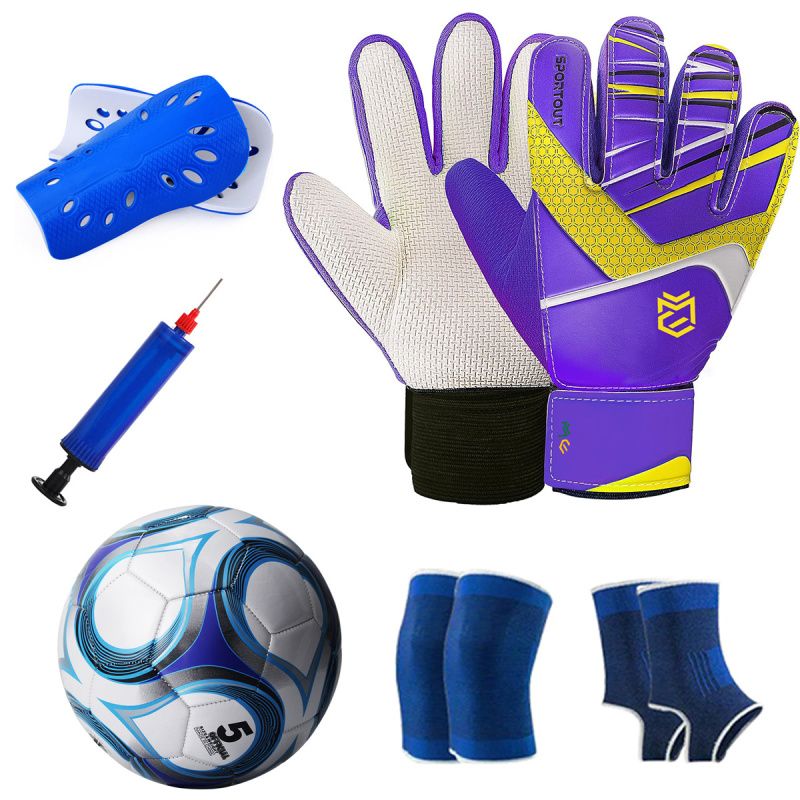 GENERICO - Guantes de portera más kit de entrenamiento y fútbol - 6