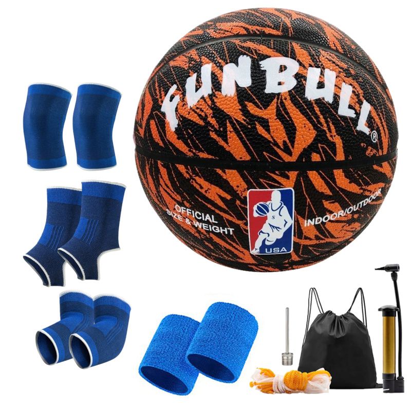 GENERICO - Balón de Baloncesto Tamaño para Interiores y Exteriores
