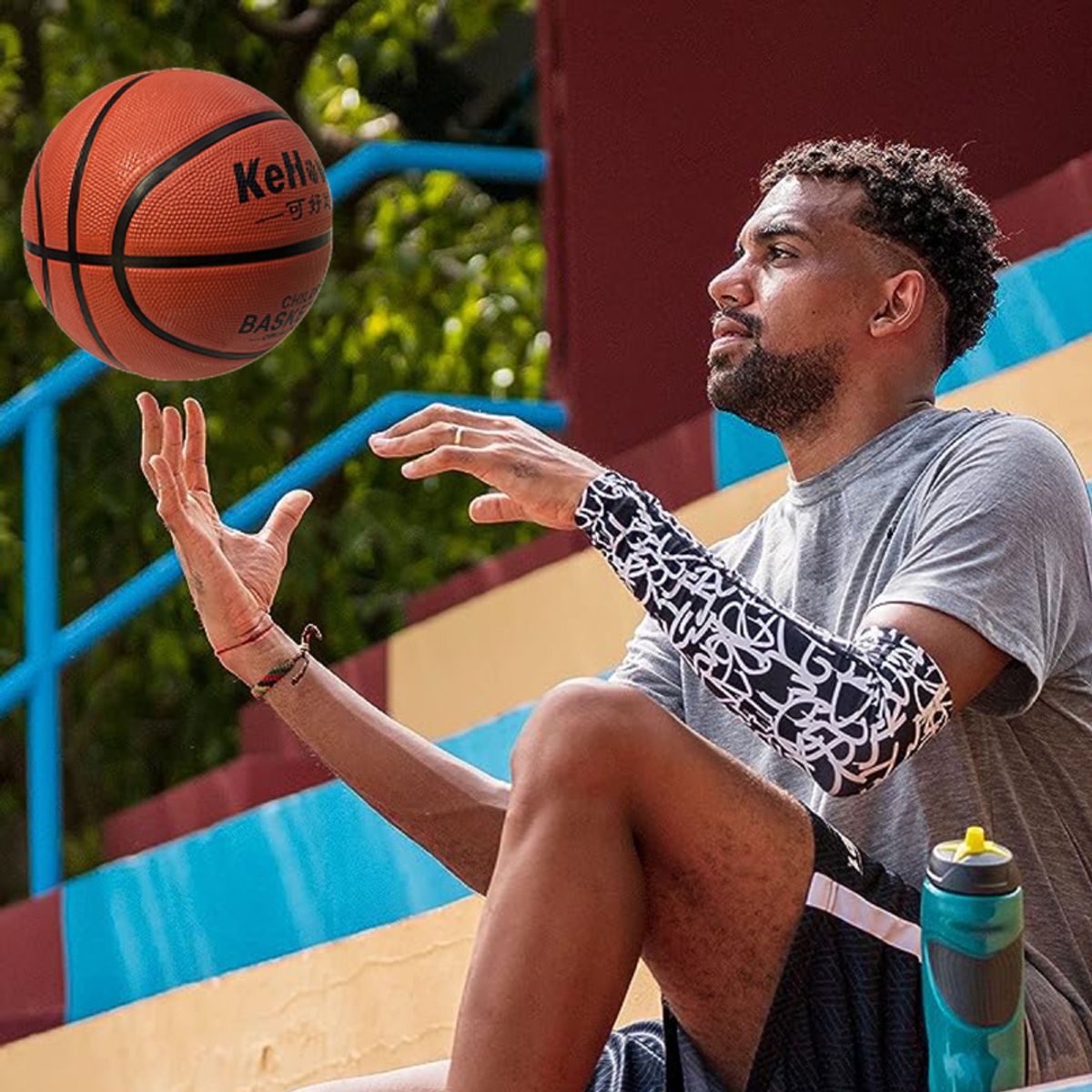 PUREPOWER - Balón de Baloncesto Tamaño 7 para Interiores y Exteriores