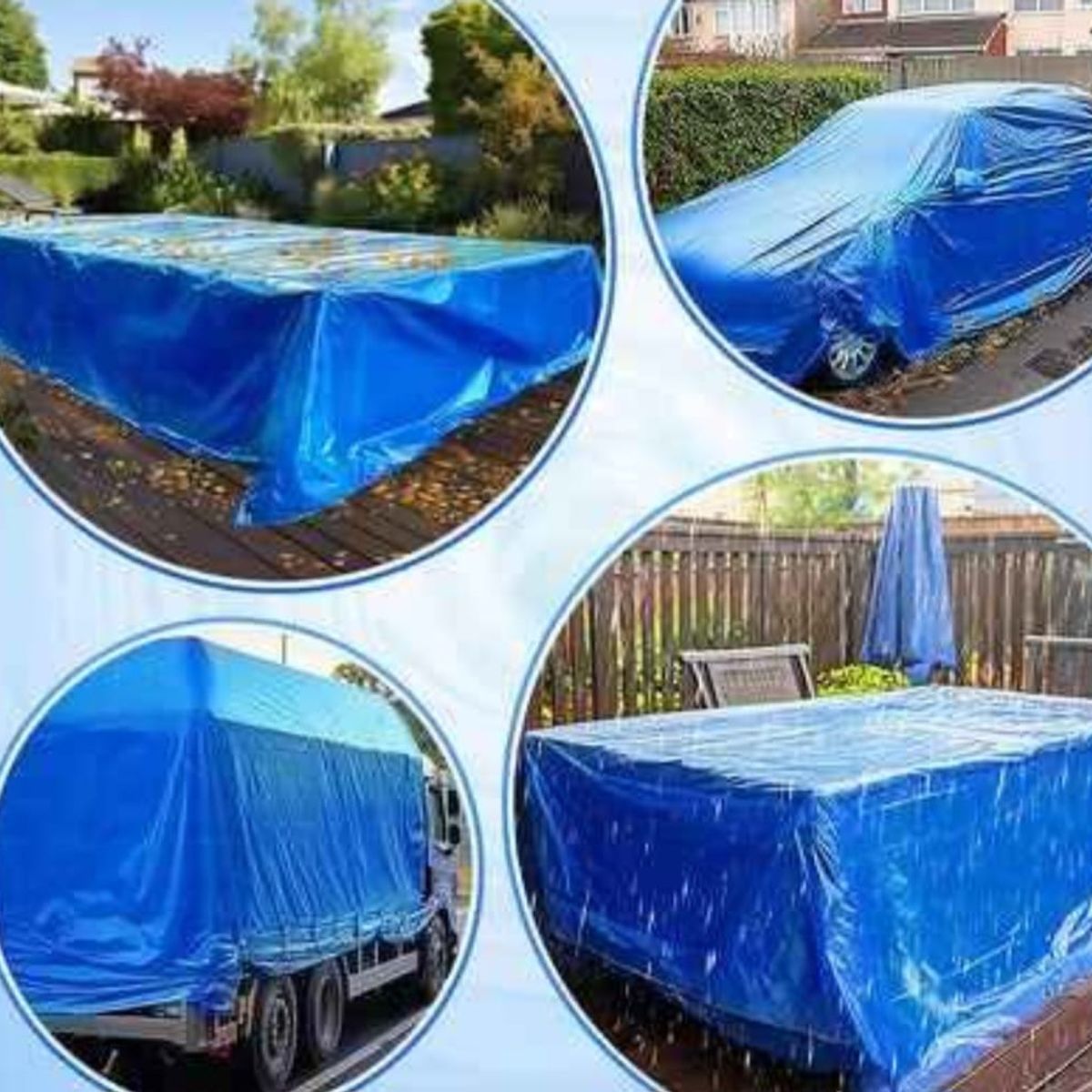 GENERICO - CARPA LONA COBERTOR UNIVERSAL MULTIUSOS IMPERMEABLE 4 x 8m