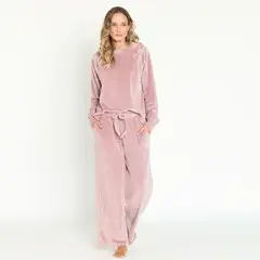 BARBIZON - Pijama de Mujer Elisa Plush Malva