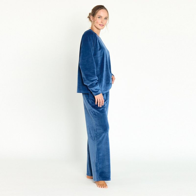 BARBIZON - Pijama de Mujer Elisa Plush Azul