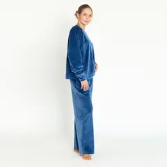 BARBIZON - Pijama de Mujer Elisa Plush Azul