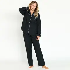 BARBIZON - Pijama de Mujer Margaret Sport Negro