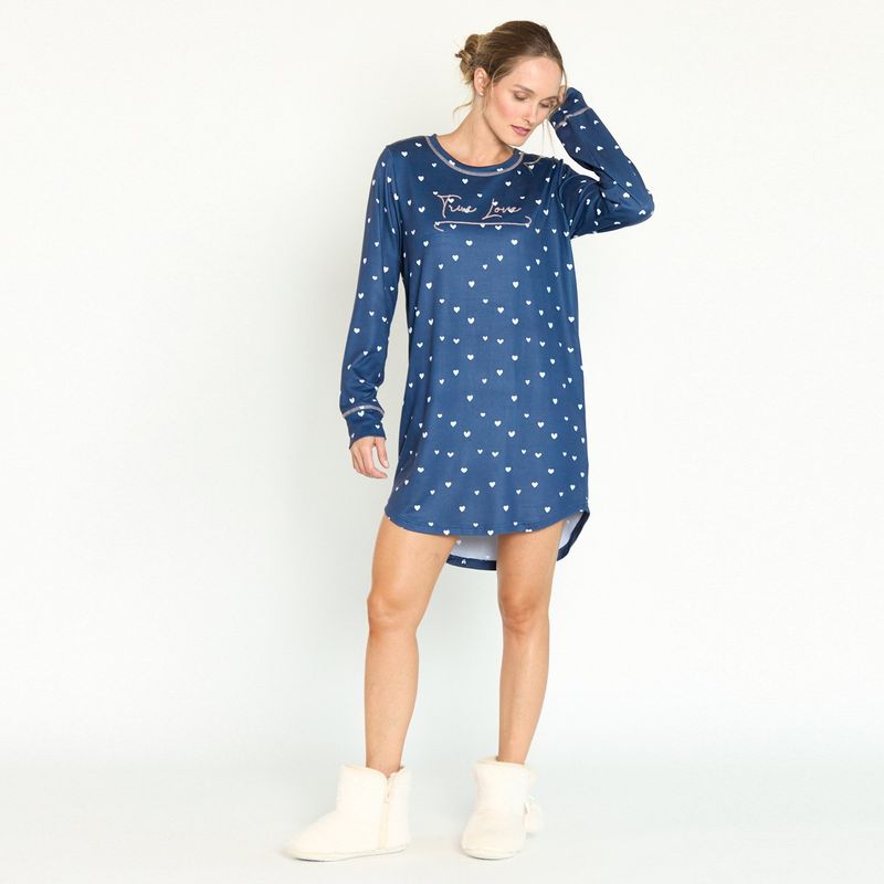 BARBIZON - Camisa de Dormir Capri Azul
