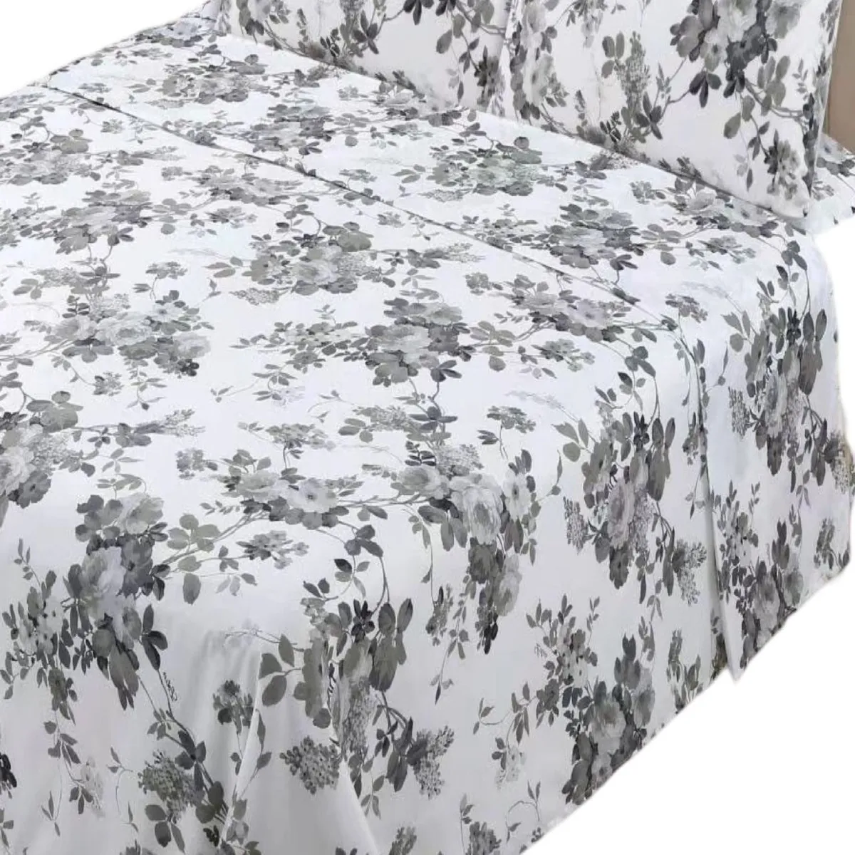 GENERICO - JUEGO DE SABANAS PLAZA Y MEDIA CON DISEÑO