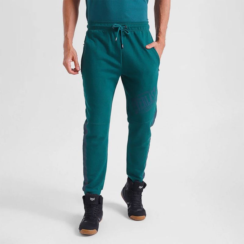 EVERLAST - Jogger Hombre Everlast Verde Terry Clinch