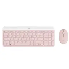 LOGITECH - Kit De Teclado y Mouse MK470 - ROSA